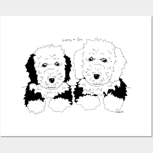 Lenny and Gus the Sheepdogs Posters and Art